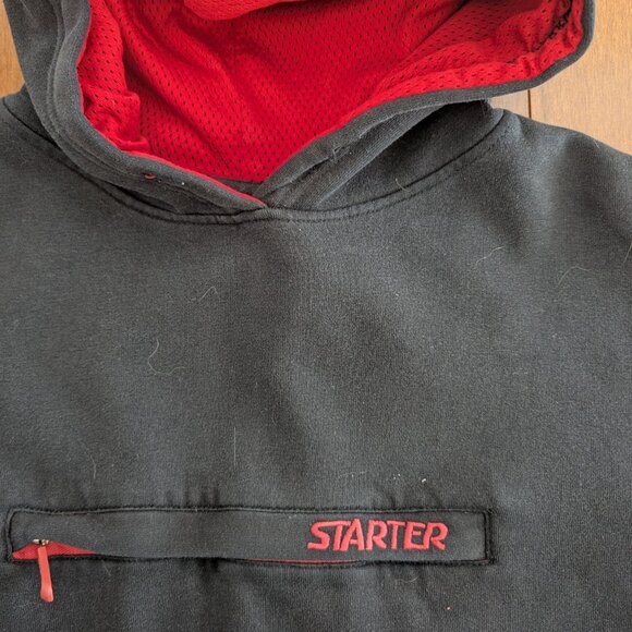 4/$25 STARTER SLEEVE DETAIL VINTAGE PULLOVER HOODIE - Picture 3 of 3